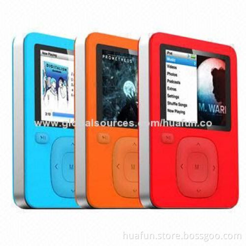 Multi-color MP4 Players, 1.8-inch TFT Display, Playback is >20 Hours, Up to 32GB Memory